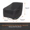 Modern Leisure Black Diamond Patio Swivel Lounge Chair Cover, Waterproof, 37.5 in. Lx39.25 in. Wx38.5 in. H, Black 3080 - alternate 5